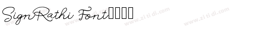 SignRathi Font字体转换